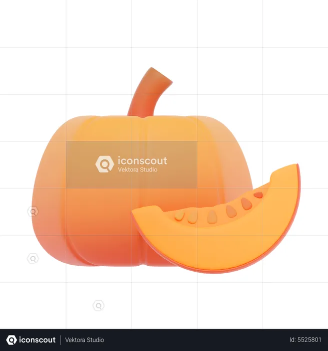 Pumkin  3D Icon