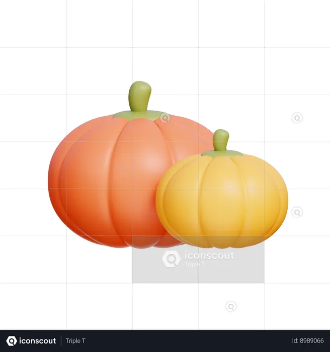 Pumpkin  3D Icon