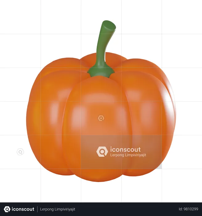 Pumpkin  3D Icon