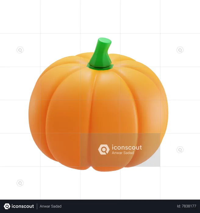 Pumpkin  3D Icon