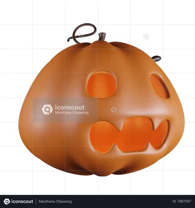 Pumpkin  3D Icon