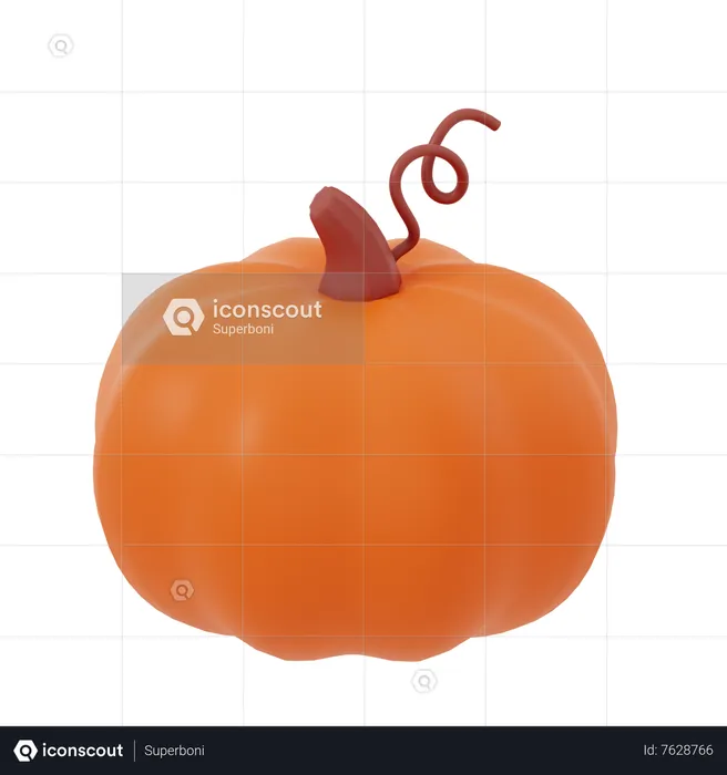 Pumpkin  3D Icon