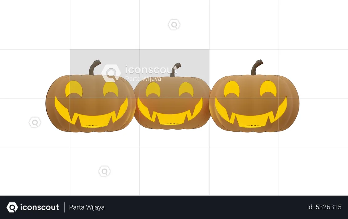 Pumpkin  3D Icon