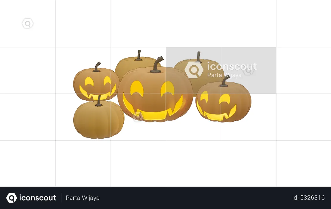 Pumpkin  3D Icon