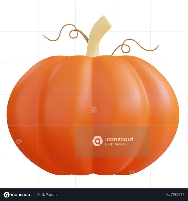 Pumpkin  3D Icon