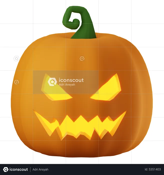 Pumpkin  3D Icon