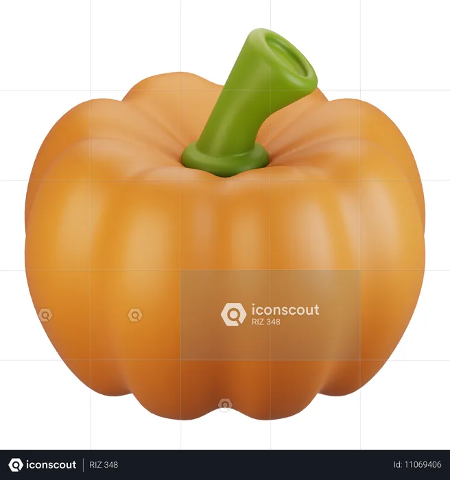 Pumpkin  3D Icon