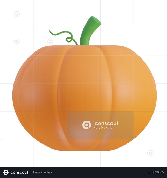 Pumpkin  3D Icon