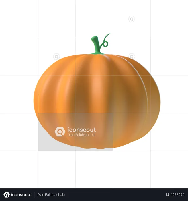 Pumpkin  3D Illustration