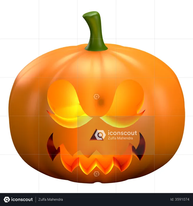 Pumpkin  3D Illustration