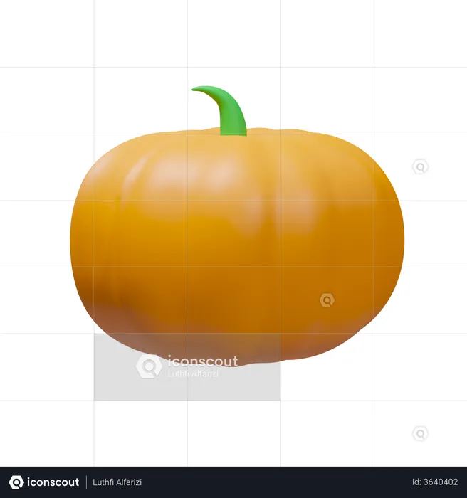 Pumpkin  3D Illustration
