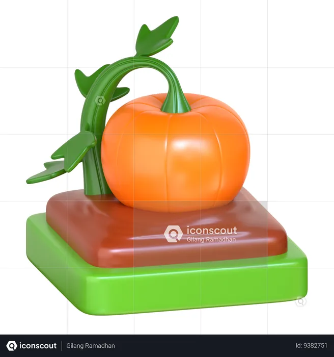 Pumpkin Farm  3D Icon