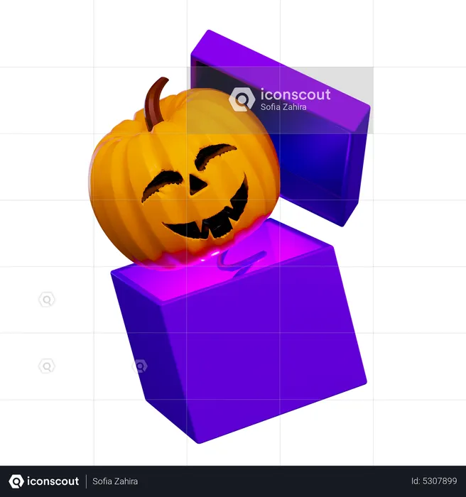 Pumpkin Gift  3D Icon