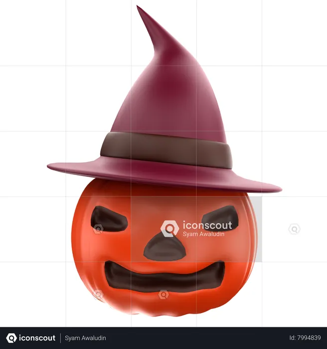 Pumpkin Hat  3D Icon