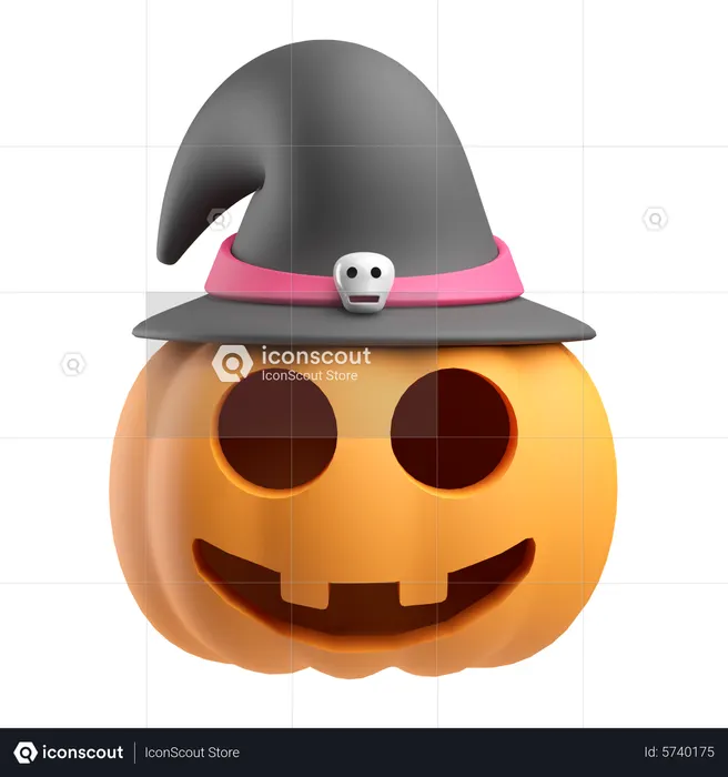 Pumpkin Head  3D Icon