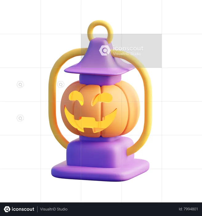 Pumpkin Lantern  3D Icon