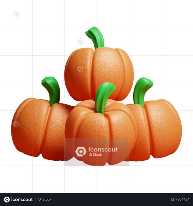 Pumpkins  3D Icon