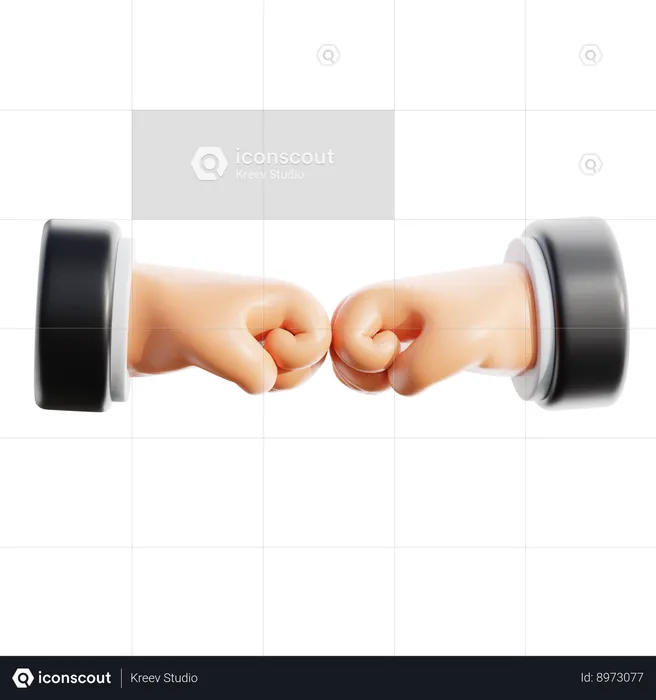 Punch Gesture  3D Icon