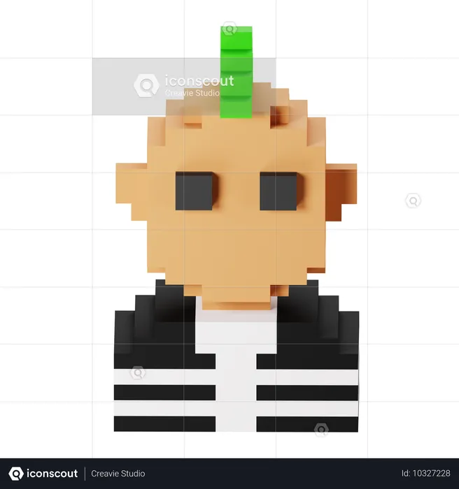 Punk  3D Icon