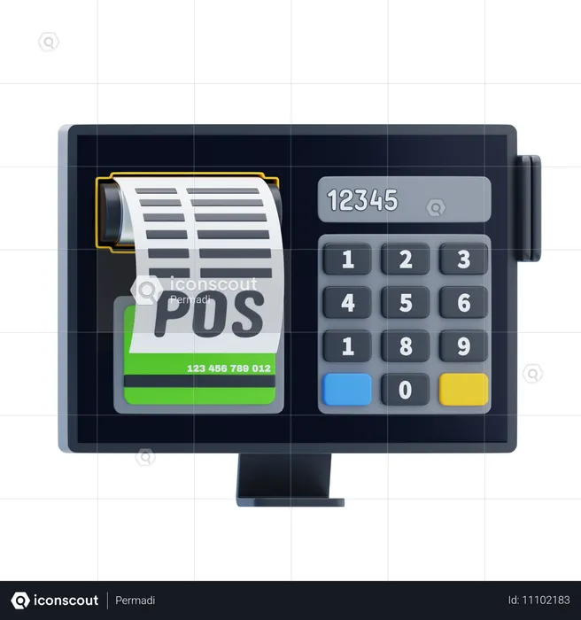 Punto de venta (POS)  3D Icon