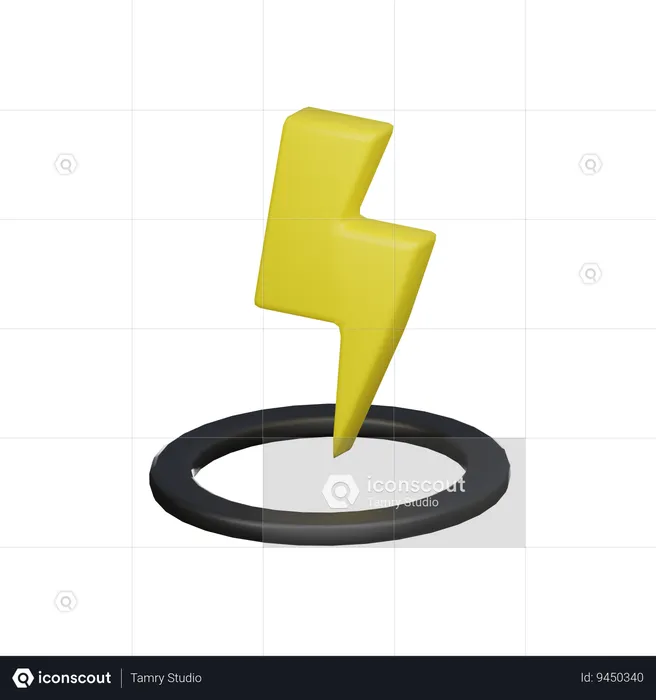 Punto electrico  3D Icon