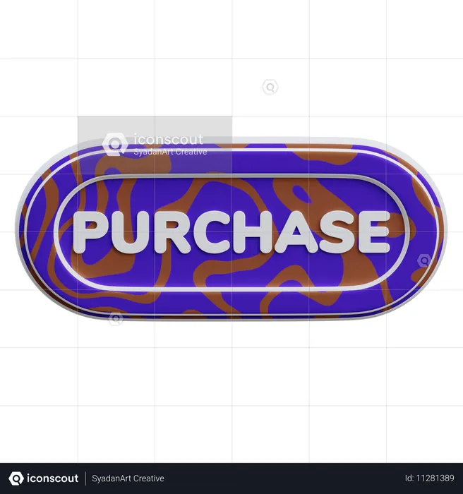 Purchase Button  3D Icon