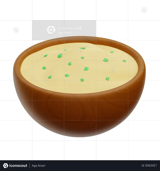 Puré de patatas  3D Icon