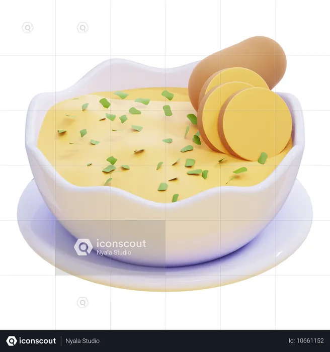 Purée de pomme de terre  3D Icon