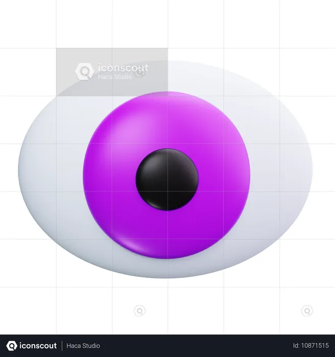 Purple Eye  3D Icon