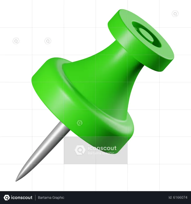 Push Pin  3D Icon