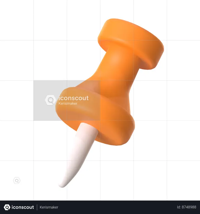 Push pin  3D Icon