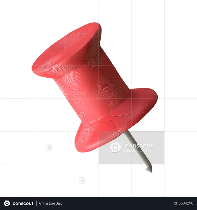 Push Pin  3D Icon