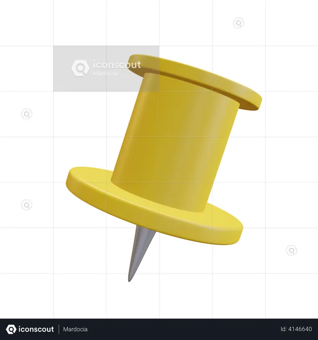 Push Pin  3D Illustration