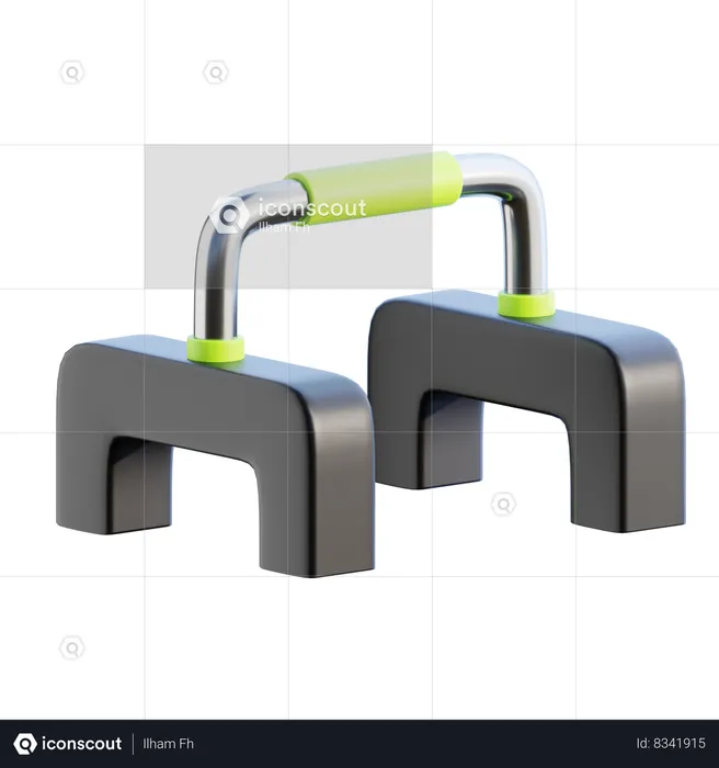 Push up bar  3D Icon