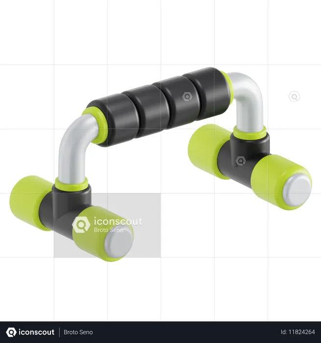 Push up bars  3D Icon