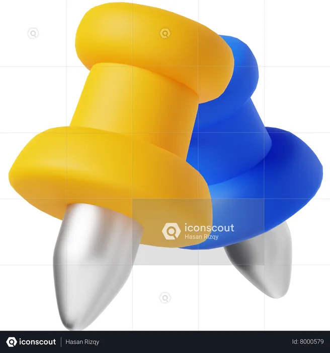 Pushpin  3D Icon