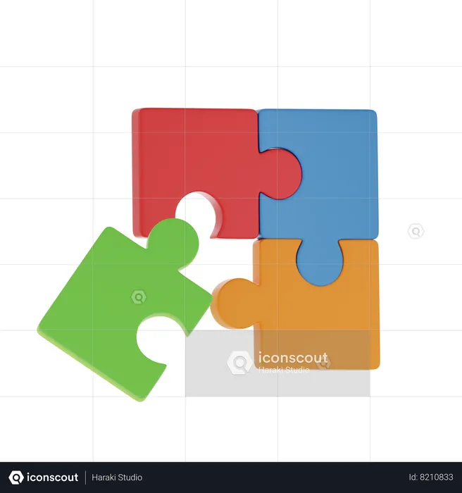 Puzzle  3D Icon