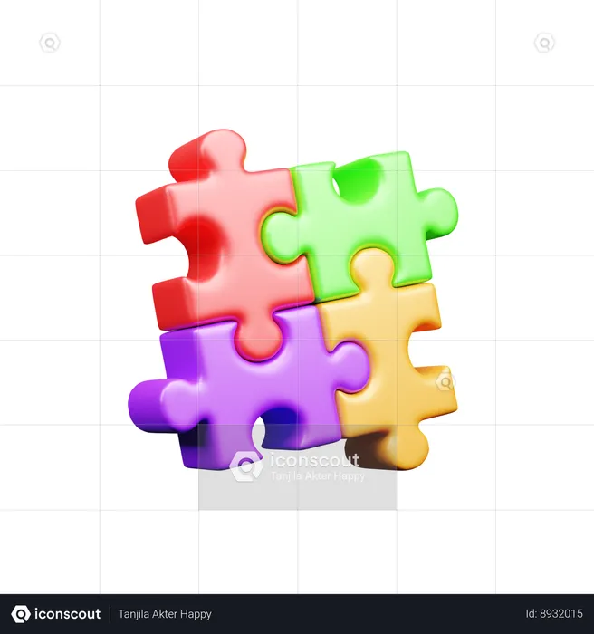 Puzzle  3D Icon