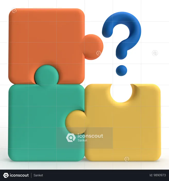 Puzzle  3D Icon