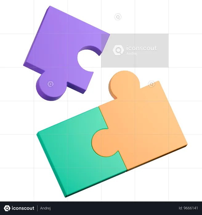 Puzzle  3D Icon