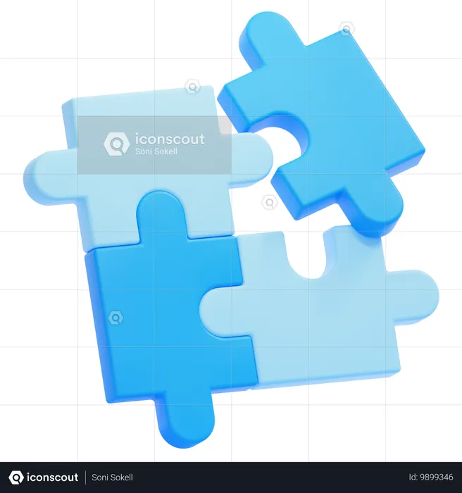 Puzzle  3D Icon