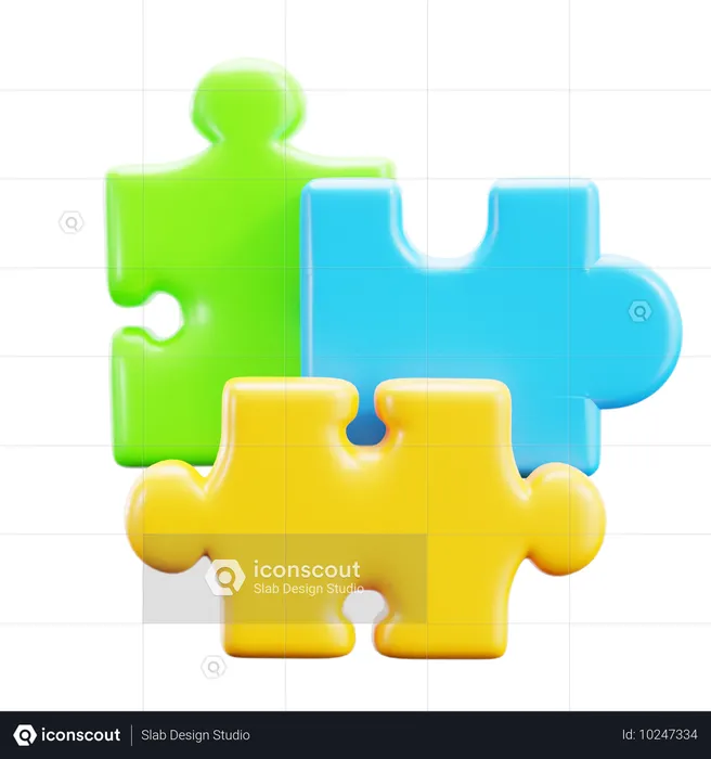 Puzzle  3D Icon