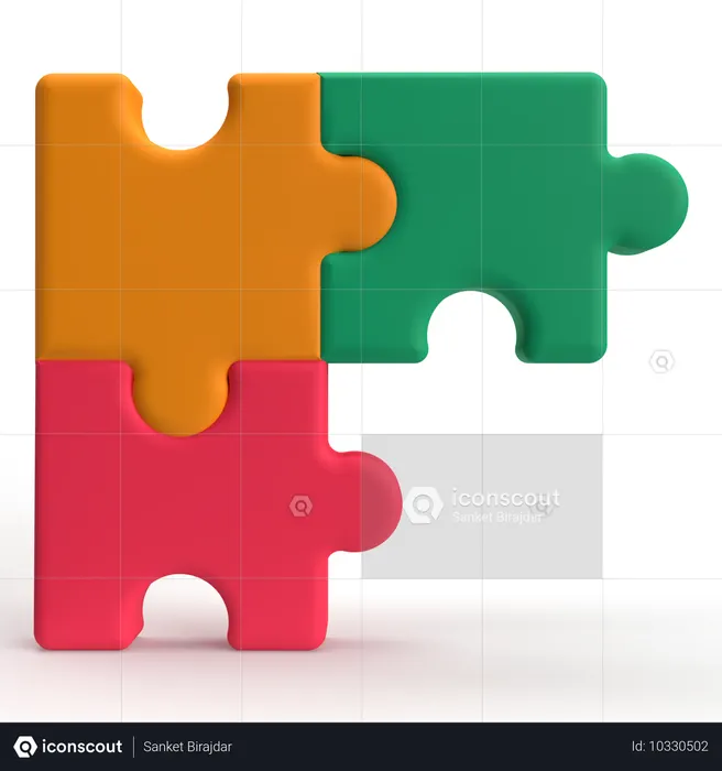 Puzzle  3D Icon