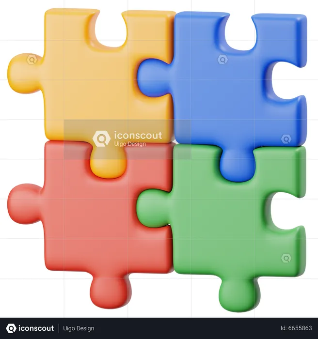 Puzzle  3D Icon