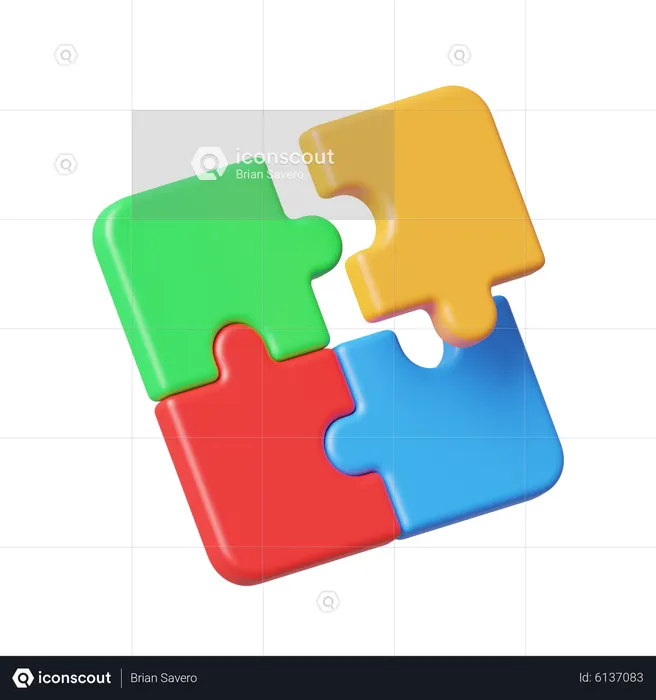 Puzzle  3D Icon