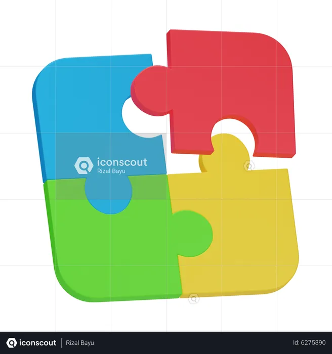 Puzzle  3D Icon