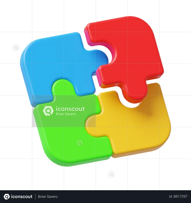 Puzzle  3D Icon