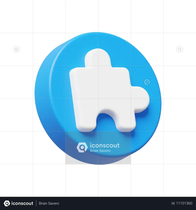 Puzzle  3D Icon