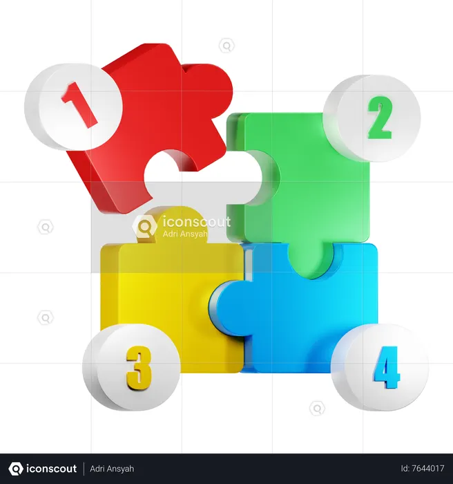 Puzzle  3D Icon