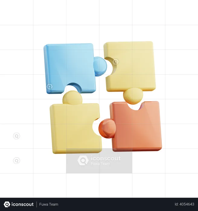 Puzzle  3D Illustration